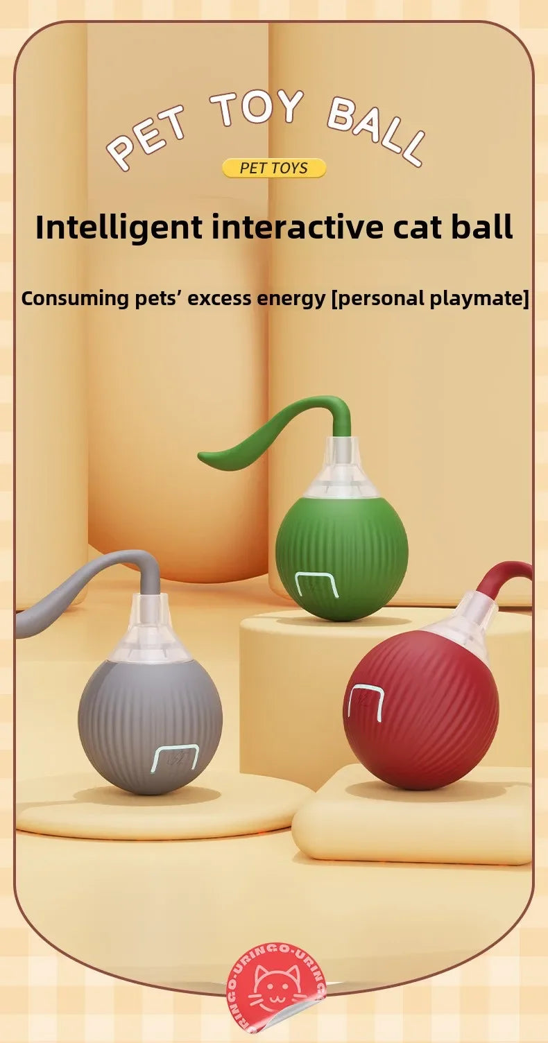 Interactive Self-Moving Cat Ball Toy